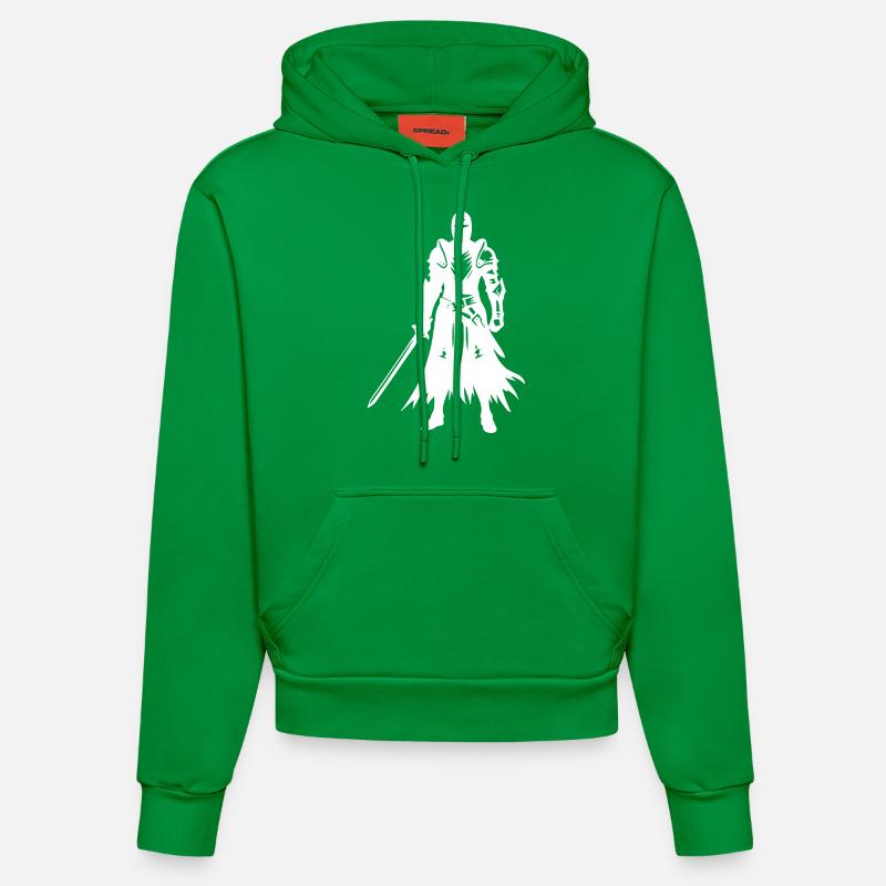 Chevalier à l’épée - Sweat à capuche bio ajusté fabriqué en UE - City Green