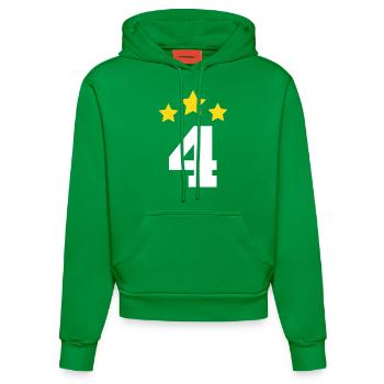 4 Jahre Stern - Geschenk zum 4. Jahrestag - Organic Fitted Hoodie Made in EU - City Green - Vorne