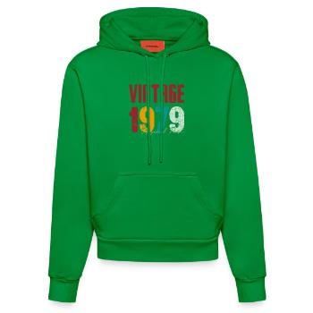 Jahrgang 1979 Original Farbe Typografie - Organic Fitted Hoodie Made in EU - City Green - Vorne
