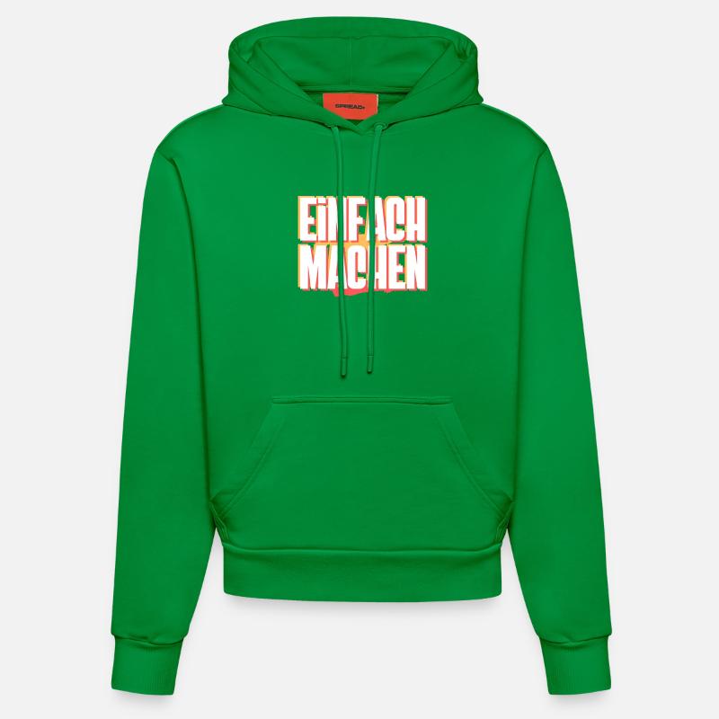 Fais-le - Sweat à capuche bio ajusté fabriqué en UE - City Green