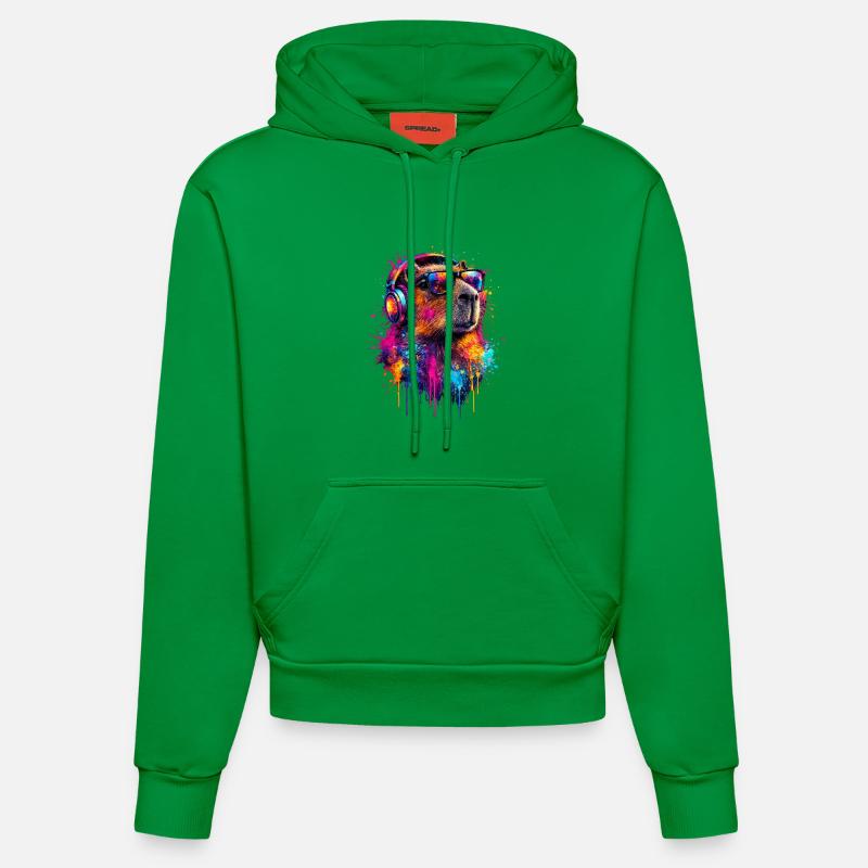 Capybara - Sweat à capuche bio ajusté fabriqué en UE - City Green