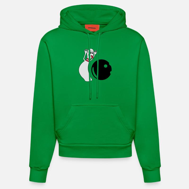 sneaky pin 2 - Sweat à capuche bio ajusté fabriqué en UE - City Green