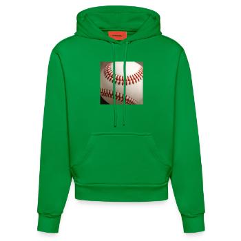 Base-ball - Sweat à capuche bio ajusté fabriqué en UE - City Green - Devant