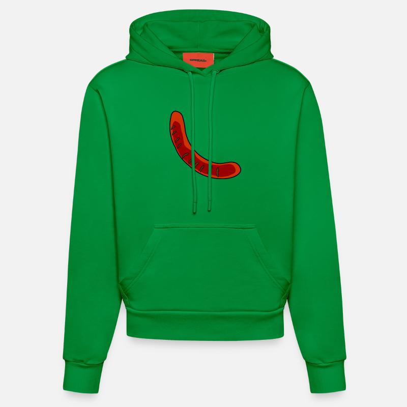 Wurst oder Bratwurst - Organic Fitted Hoodie Made in EU - City Green