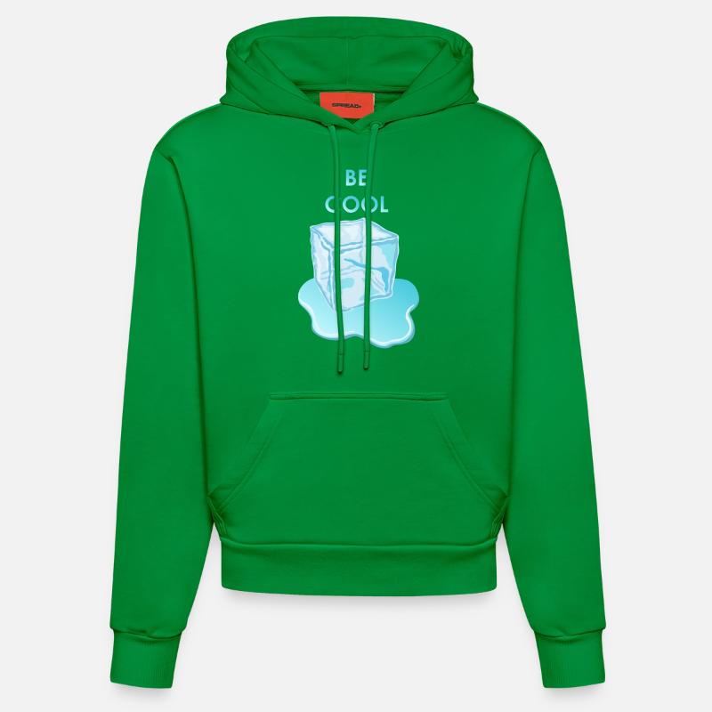 Be Cool IceCube - Sweat à capuche bio ajusté fabriqué en UE - City Green