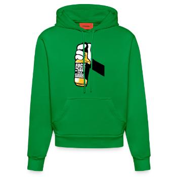 Hand Fuck Swag - Sweat à capuche bio ajusté fabriqué en UE - City Green - Devant