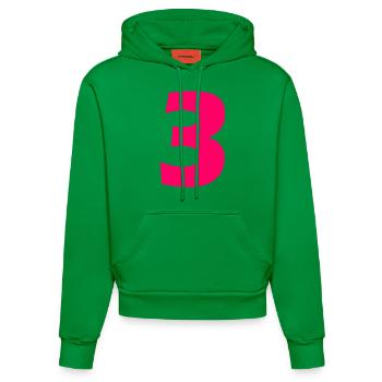 3 - Sweat à capuche bio ajusté fabriqué en UE - City Green - Devant