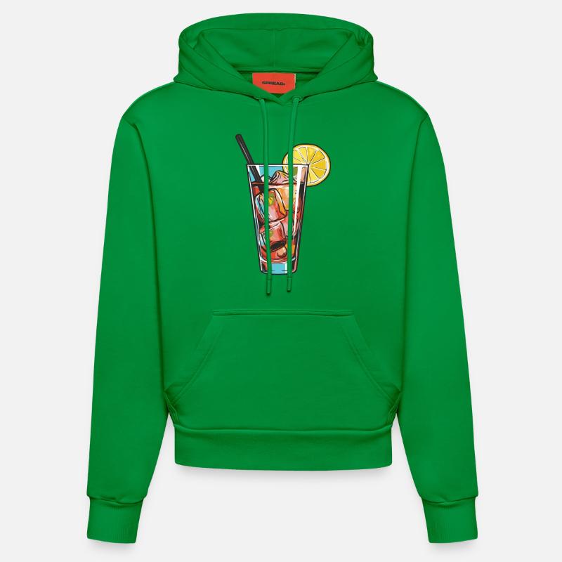 Boisson à la limonade - Sweat à capuche bio ajusté fabriqué en UE - City Green