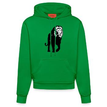 León - Organic Fitted Hoodie Made in EU - City Green - Vorne