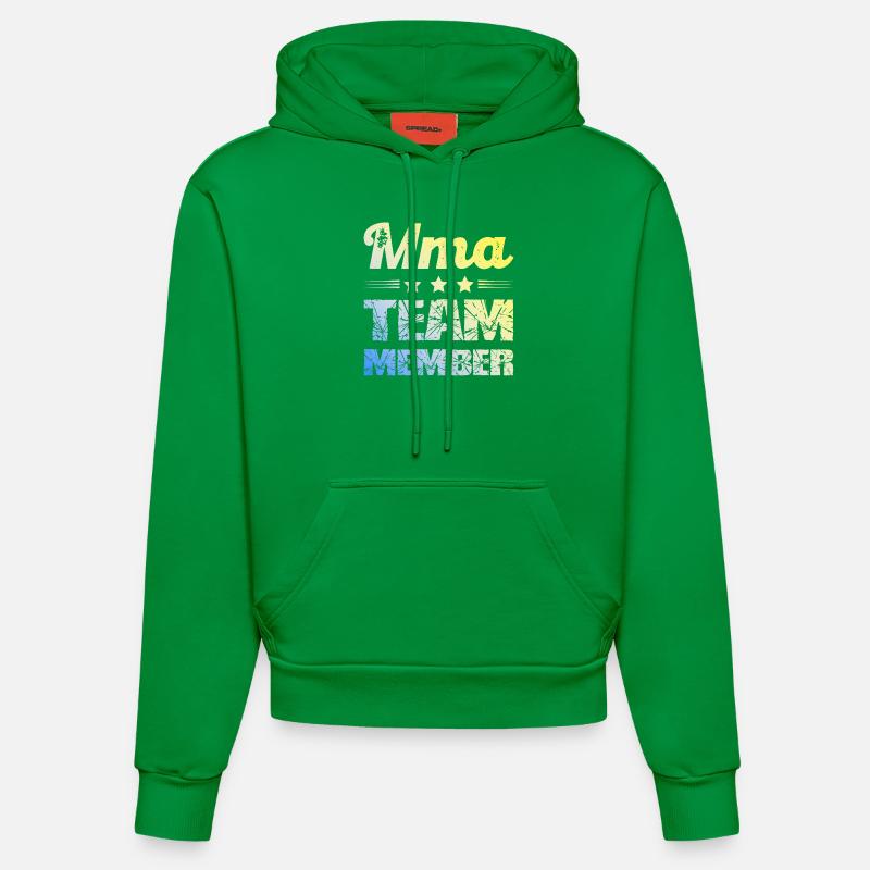 L’équipe Mma - Sweat à capuche bio ajusté fabriqué en UE - City Green