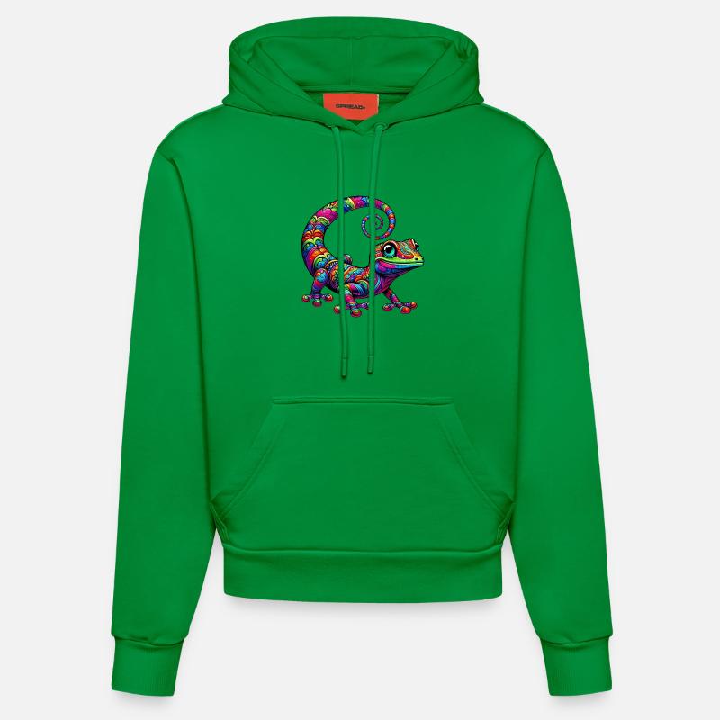 Gecko - Sweat à capuche bio ajusté fabriqué en UE - City Green
