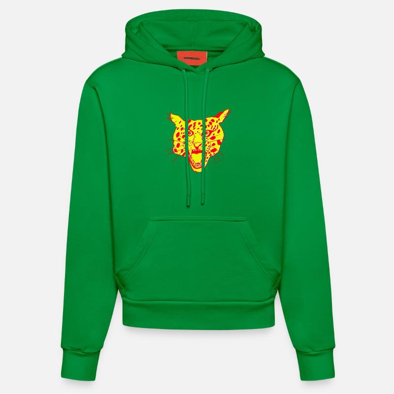Jeef Leppi - Sweat à capuche bio ajusté fabriqué en UE - City Green