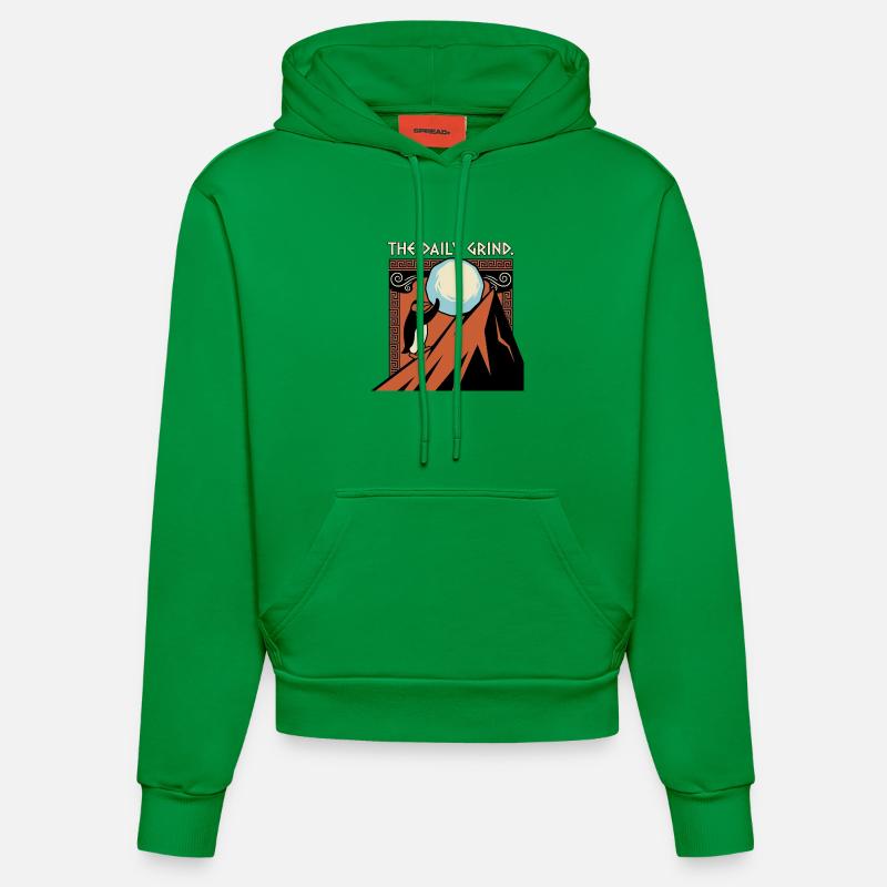 La routine quotidienne - Sweat à capuche bio ajusté fabriqué en UE - City Green