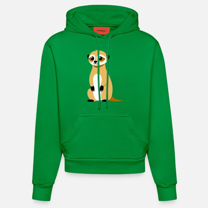 Suricate - Sweat à capuche bio ajusté fabriqué en UE - City Green