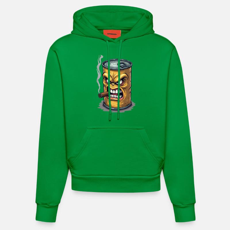 Blechdose - Organic Fitted Hoodie Made in EU - City Green