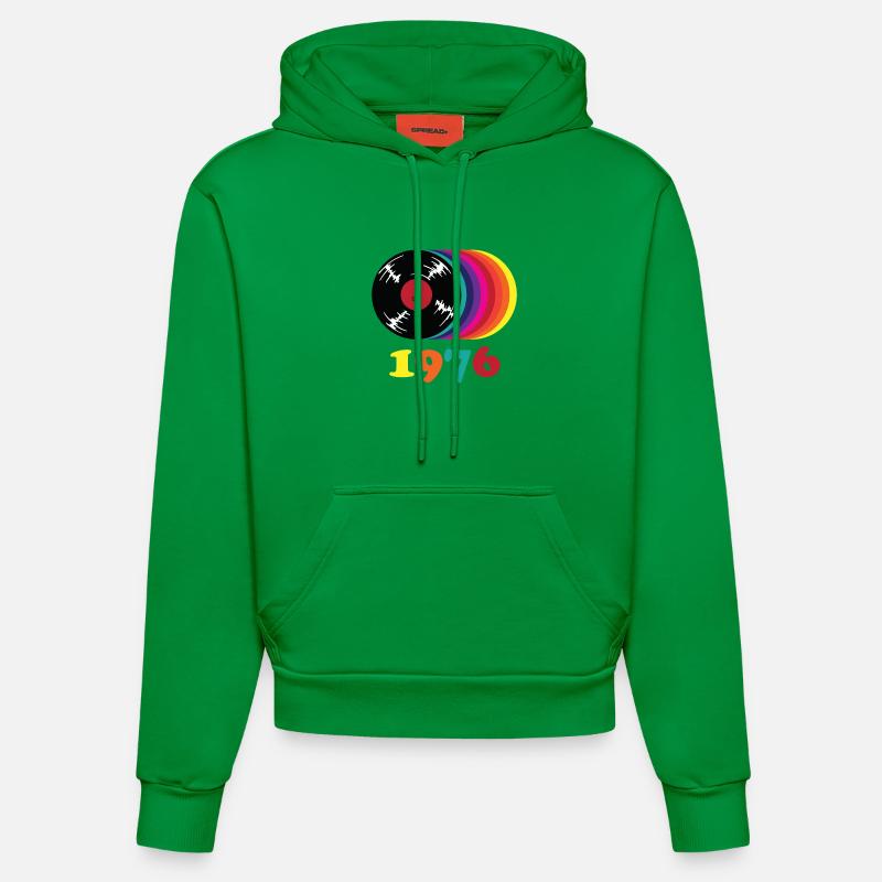 Millésime 1976 - Sweat à capuche bio ajusté fabriqué en UE - City Green