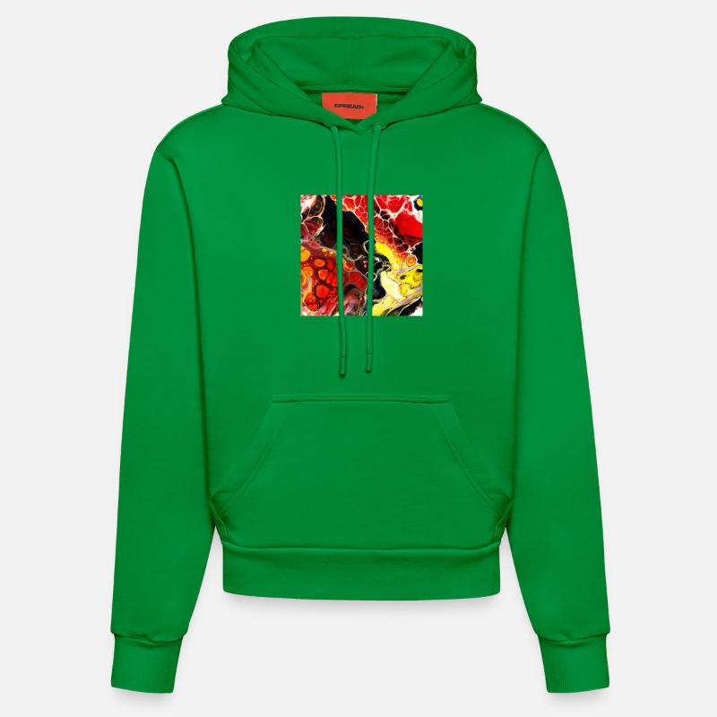 Imagination - Sweat à capuche bio ajusté fabriqué en UE - City Green