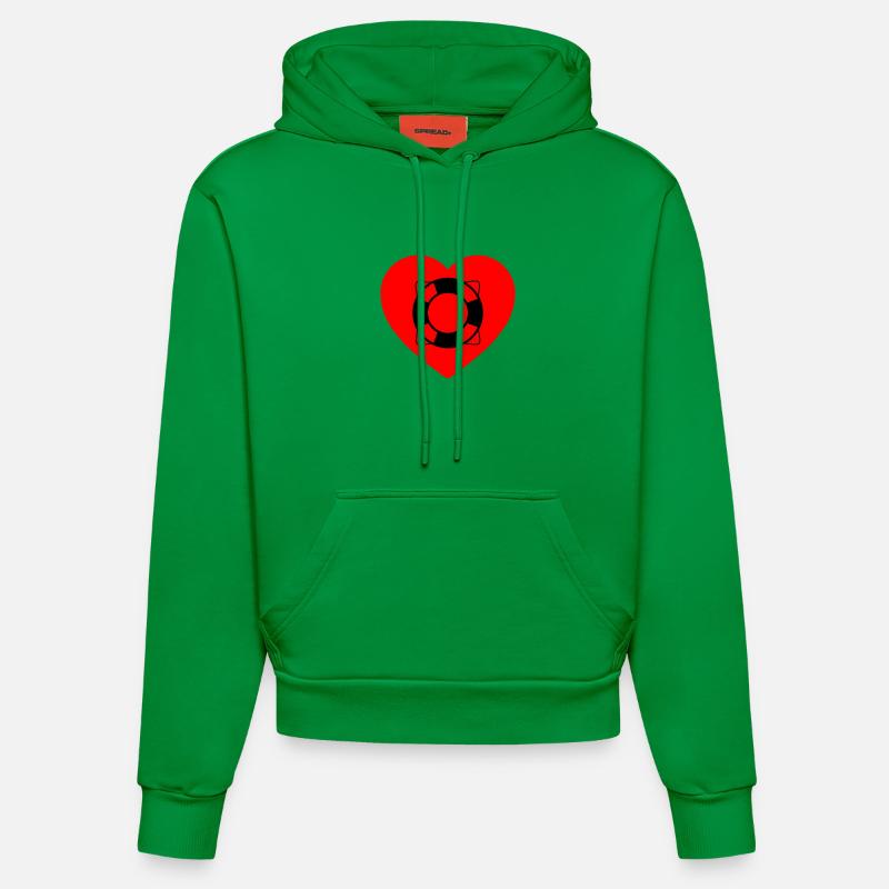 Voile - Sweat à capuche bio ajusté fabriqué en UE - City Green