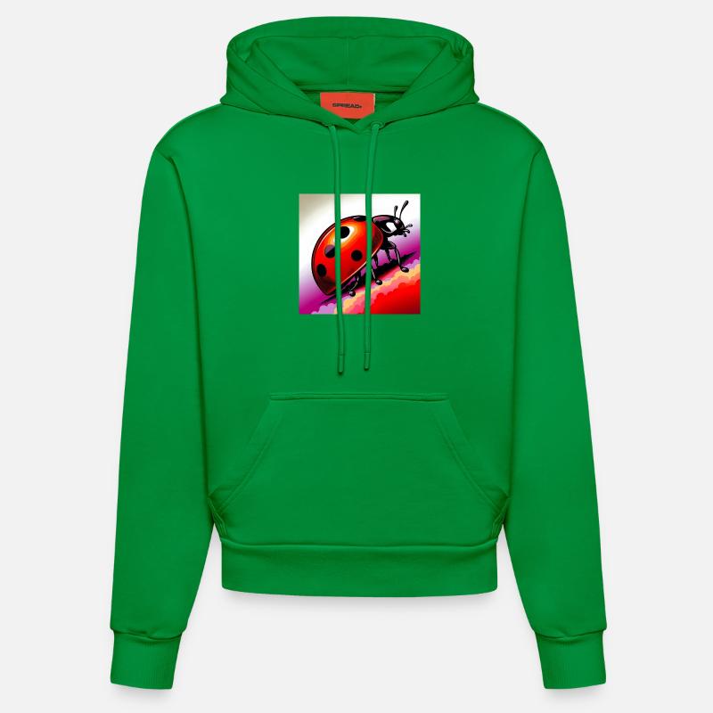coccinelle - Sweat à capuche bio ajusté fabriqué en UE - City Green