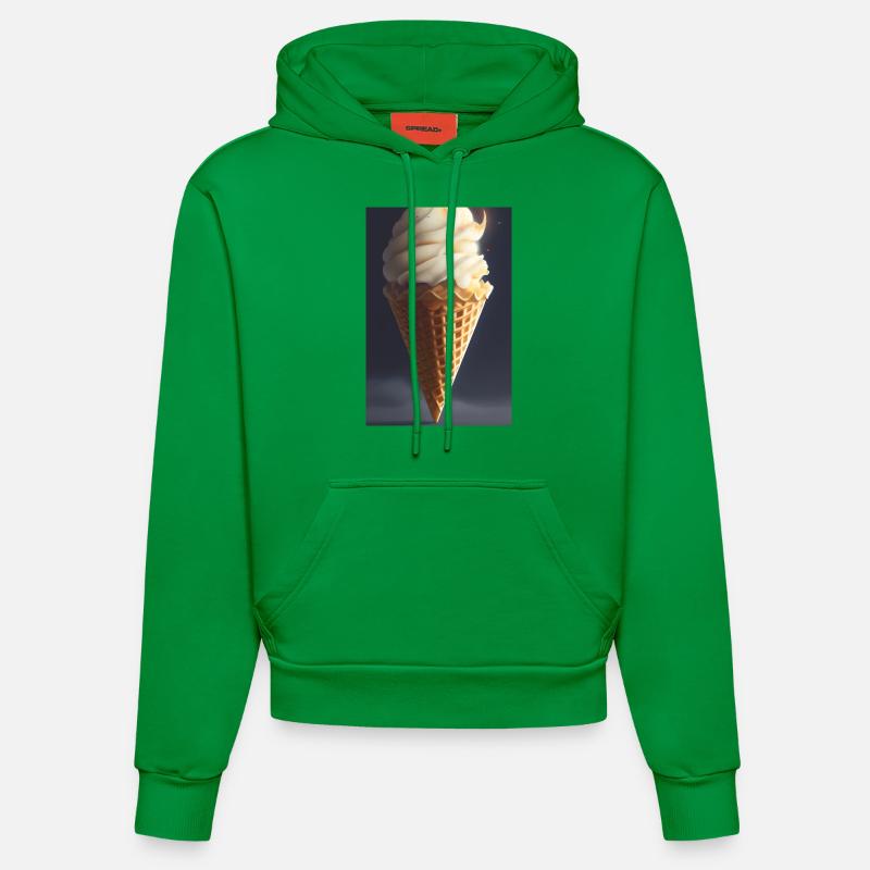 Glace - Sweat à capuche bio ajusté fabriqué en UE - City Green