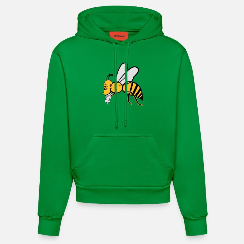 Flying-bee - Sweat à capuche bio ajusté fabriqué en UE - City Green