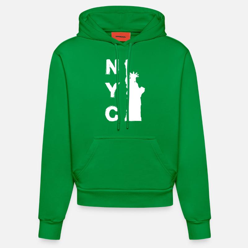 New York City - Sweat à capuche bio ajusté fabriqué en UE - City Green
