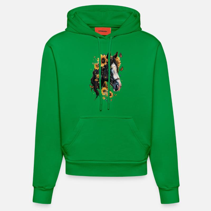 Comté - Sweat à capuche bio ajusté fabriqué en UE - City Green