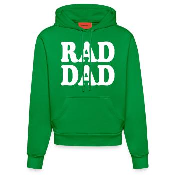 Rad dad - Organic Fitted Hoodie Made in EU - City Green - Vorne