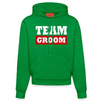 Team groom - Sweat à capuche bio ajusté fabriqué en UE - City Green - Devant