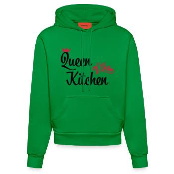 Lustige Weihnachtsgeschenke für Frauen die kochen - Organic Fitted Hoodie Made in EU - City Green - Vorne
