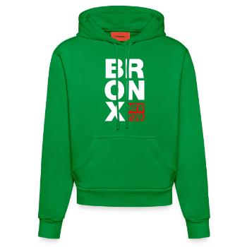 bronx new york - Organic Fitted Hoodie Made in EU - City Green - Vorne