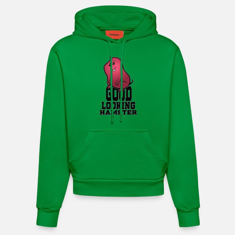 Good looking Hamster - Sweat à capuche bio ajusté fabriqué en UE - City Green
