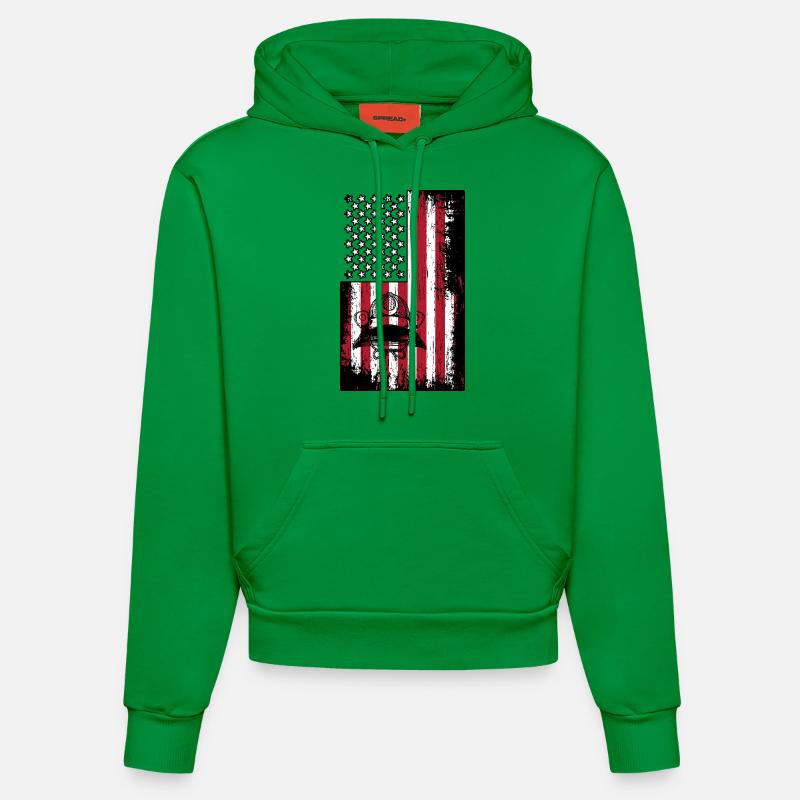 Aïkido - Sweat à capuche bio ajusté fabriqué en UE - City Green