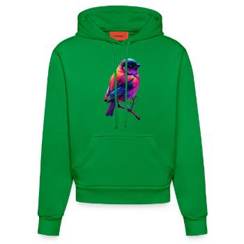 Meise - Organic Fitted Hoodie Made in EU - City Green - Vorne