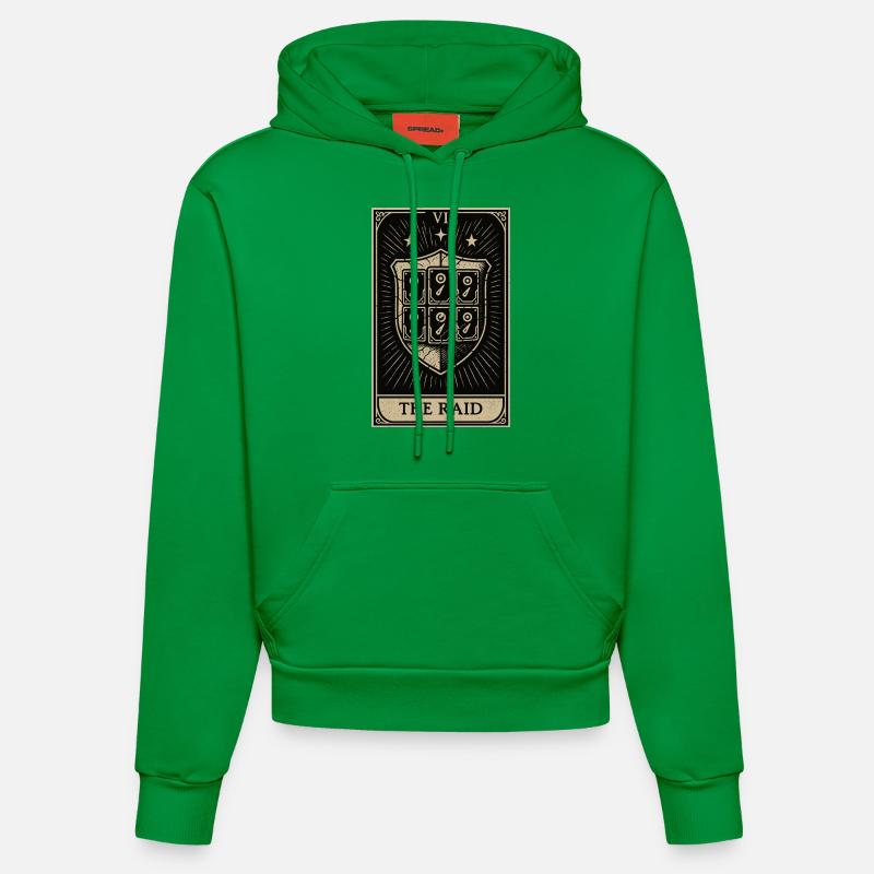 Tarot Datahoarding: Der RAID-Schutz - Organic Fitted Hoodie Made in EU - City Green