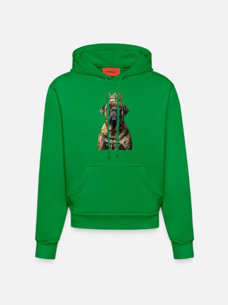Dogue anglais - Sweat à capuche bio ajusté fabriqué en UE - City Green