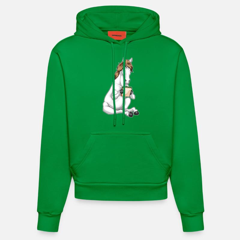 Sandwich au cheval - Sweat à capuche bio ajusté fabriqué en UE - City Green