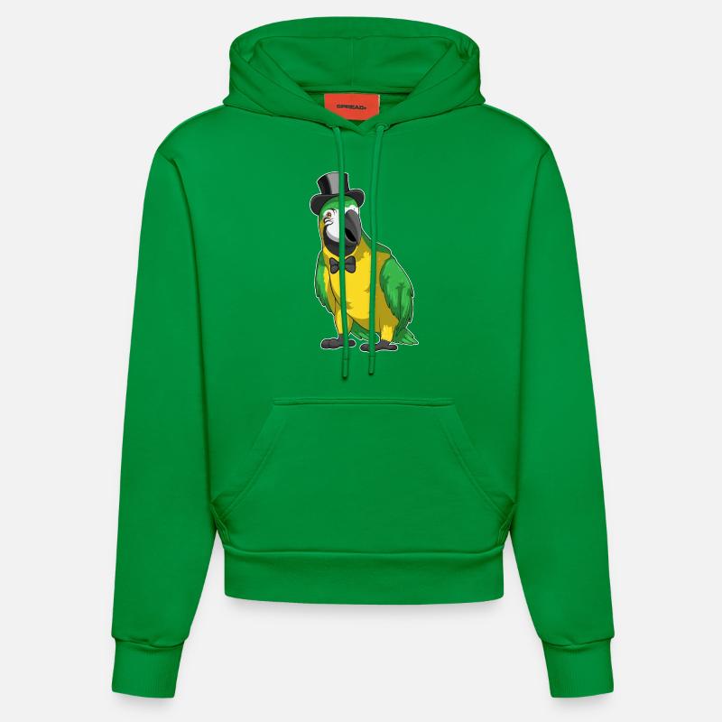 Parrot Groom Cylindre Mariage - Sweat à capuche bio ajusté fabriqué en UE - City Green