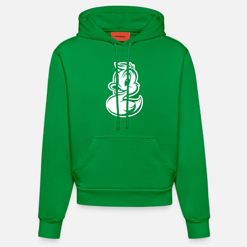 Canards - Sweat à capuche bio ajusté fabriqué en UE - City Green