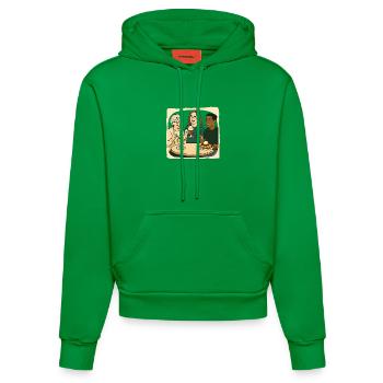 Mamie Karin - Sweat à capuche bio ajusté fabriqué en UE - City Green - Devant