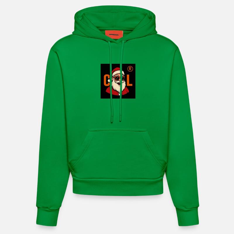 Sinterklaas avec lunettes de soleil - Sweat à capuche bio ajusté fabriqué en UE - City Green