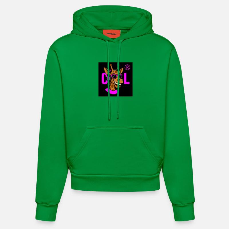 DJ girafe néon avec accessoires roses - Sweat à capuche bio ajusté fabriqué en UE - City Green
