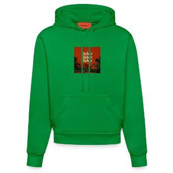 Biddy Biddy Biddy par Mark Noone - Sweat à capuche bio ajusté fabriqué en UE - City Green - Devant