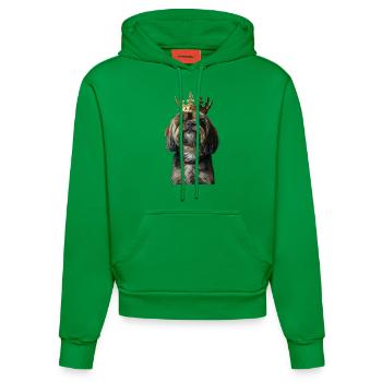 Lhasa Apso - Organic Fitted Hoodie Made in EU - City Green - Vorne