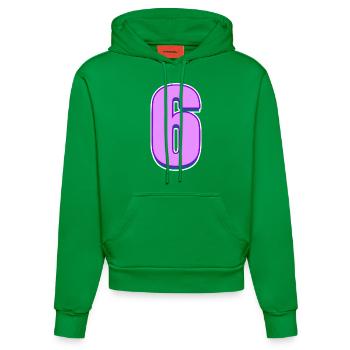 6 - Sweat à capuche bio ajusté fabriqué en UE - City Green - Devant