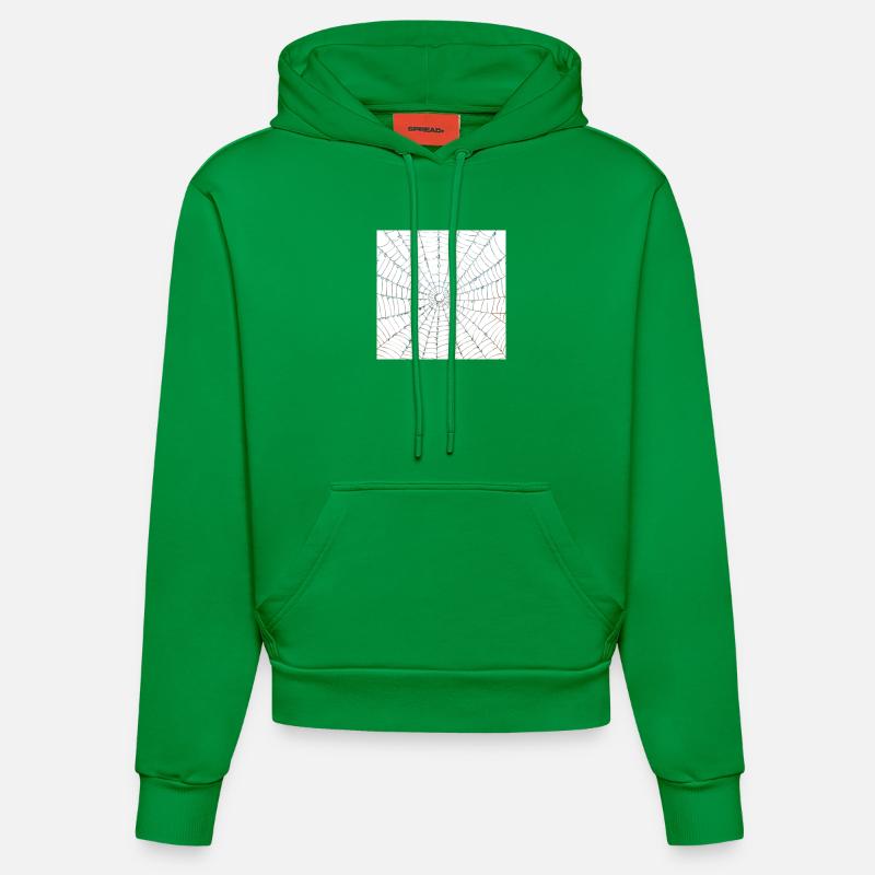 Conception de toile d’araignée - Sweat à capuche bio ajusté fabriqué en UE - City Green