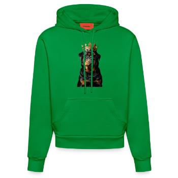 Rottweiler - Sweat à capuche bio ajusté fabriqué en UE - City Green - Devant