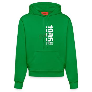 30e anniversaire Original octobre 1995 - Sweat à capuche bio ajusté fabriqué en UE - City Green - Devant