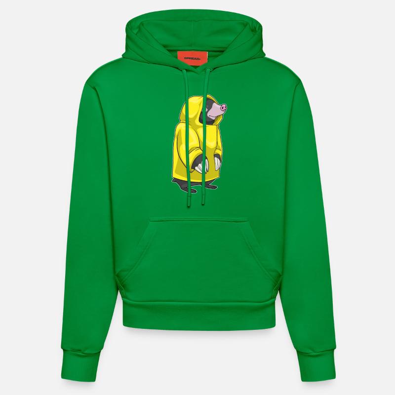 Veste de pluie Mole Rain - Sweat à capuche bio ajusté fabriqué en UE - City Green