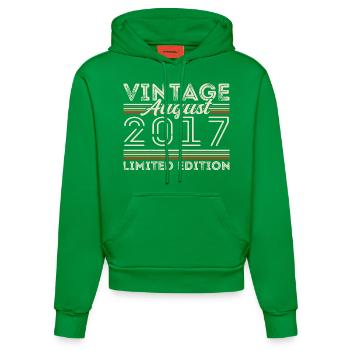 Août 2017 Légende depuis Août 2017 Millésime 2017 - Sweat à capuche bio ajusté fabriqué en UE - City Green - Devant